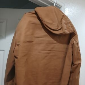 Carhartt Tan Raincoat Utilitarian Style